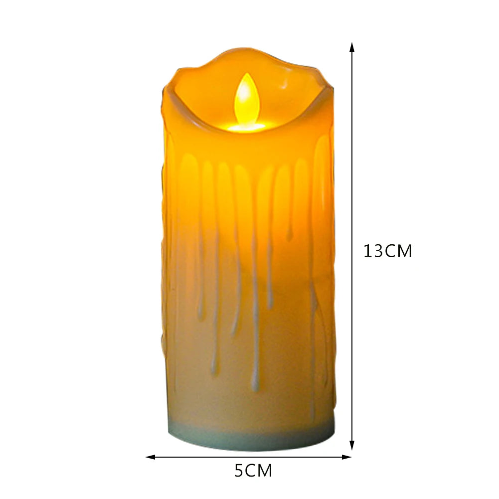 Flameless Teardrop LED Tealight Candles – Halloween Decor