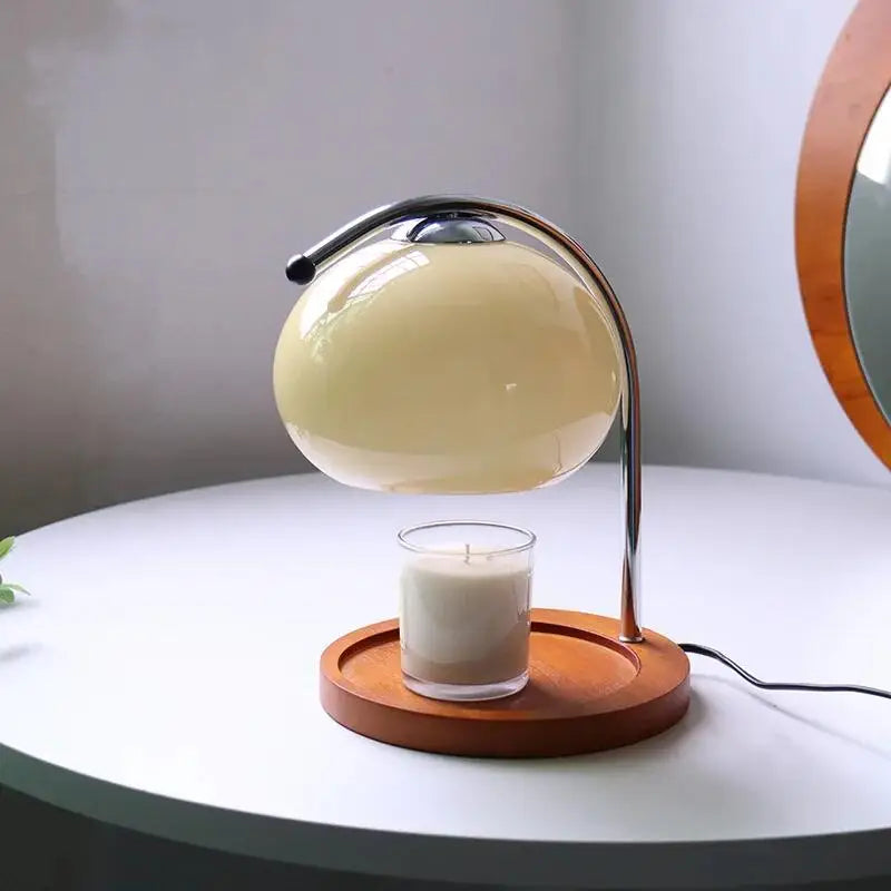 Retro Glass Candle Warmer Lamp – Aromatic & Stylish