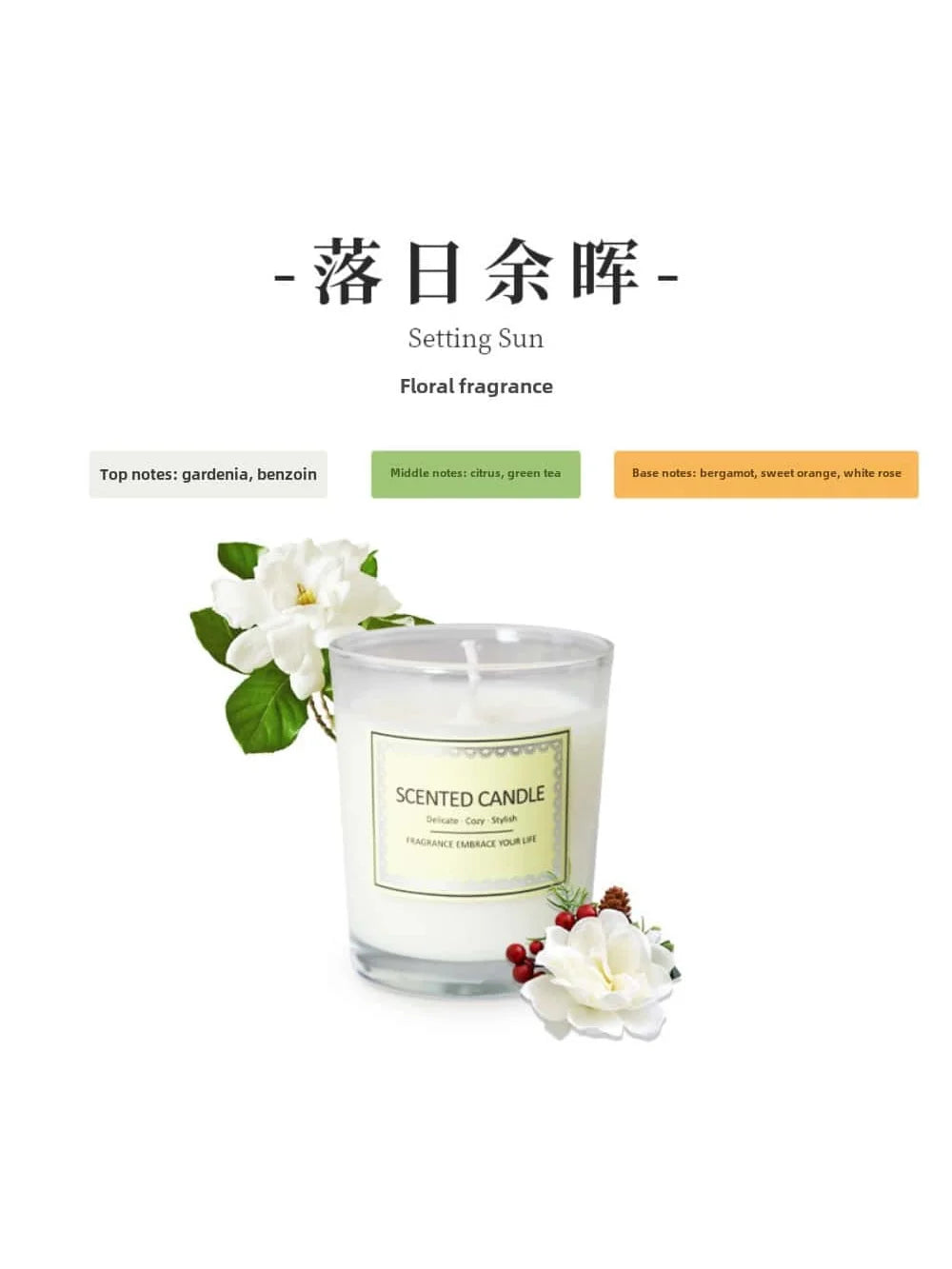 Smokeless Aromatherapy Candle – Fragrant Atmosphere Gift