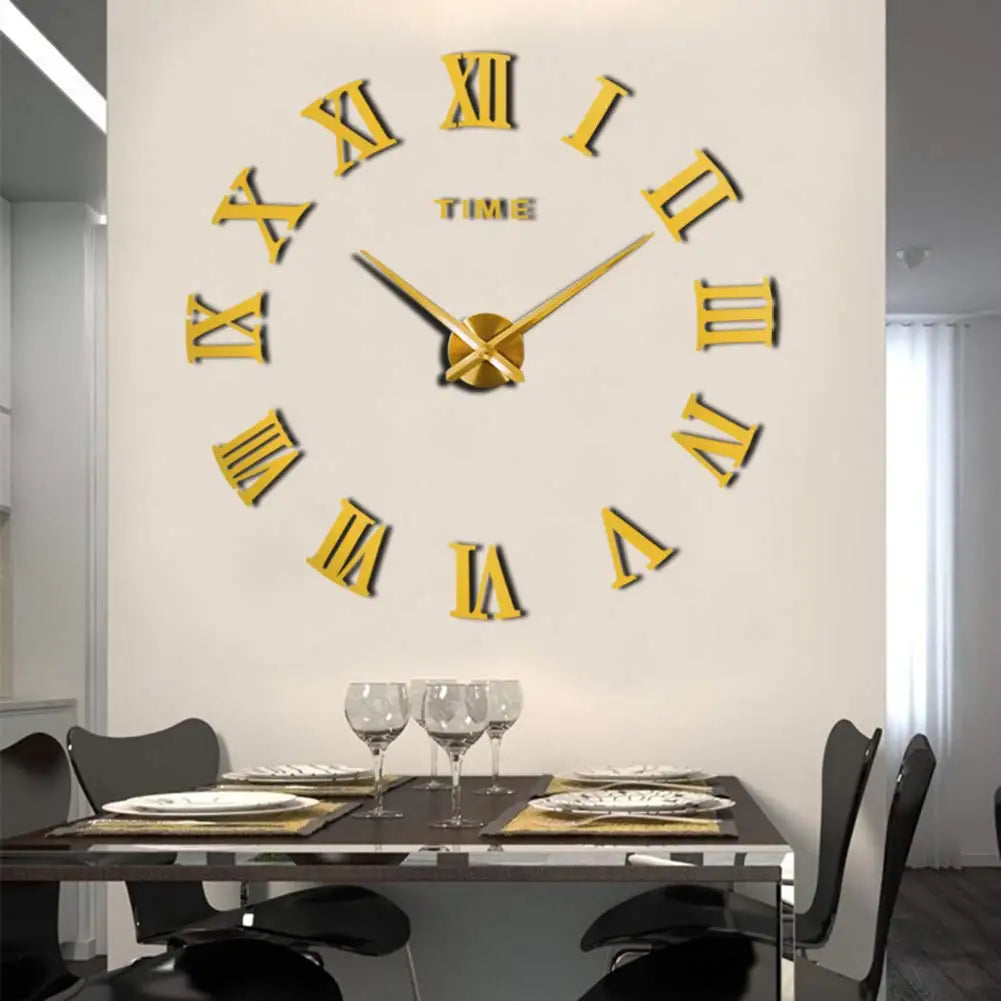 3D Luminous Wall Clock – Modern DIY Digital Design for Living Room