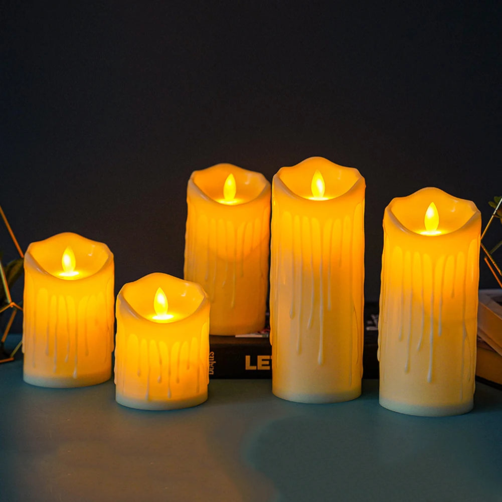 Flameless Teardrop LED Tealight Candles – Halloween Decor