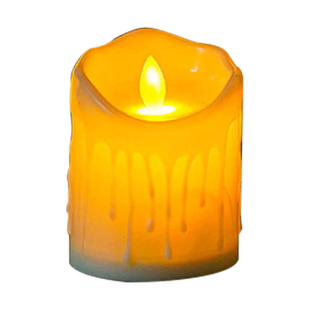 Flameless Teardrop LED Tealight Candles – Halloween Decor