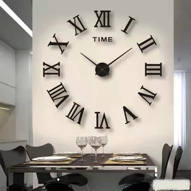 3D Luminous Wall Clock – Modern DIY Digital Design for Living Room