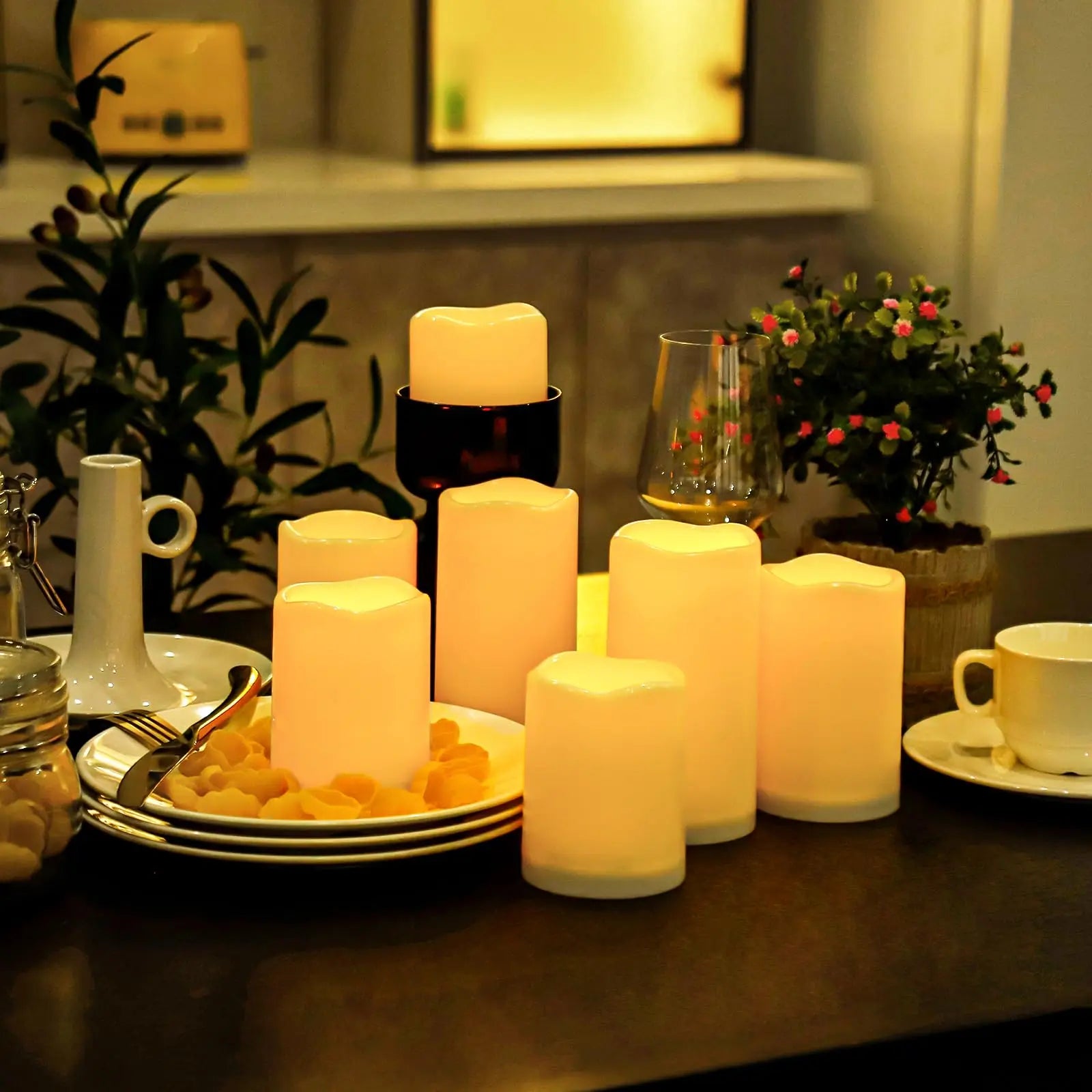 LED Flameless Tealight Candle – Wedding & Hotel Decor