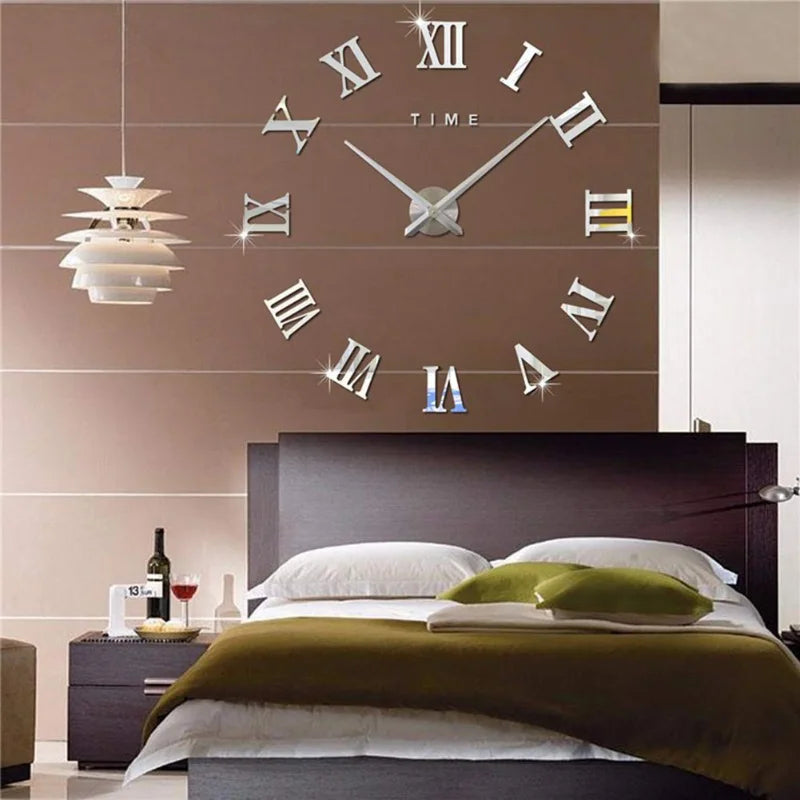 3D Luminous Wall Clock – Modern DIY Digital Design for Living Room