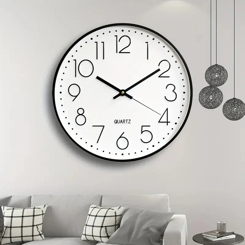 8-Inch Mute Digital Wall Clock – Simple Quartz Home Decor