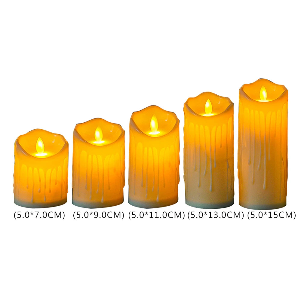 Flameless Teardrop LED Tealight Candles – Halloween Decor