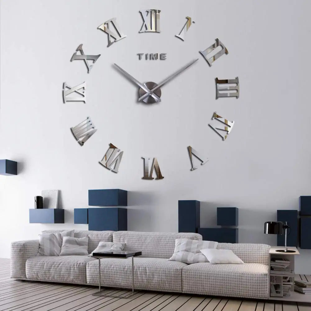 3D Luminous Wall Clock – Modern DIY Digital Design for Living Room