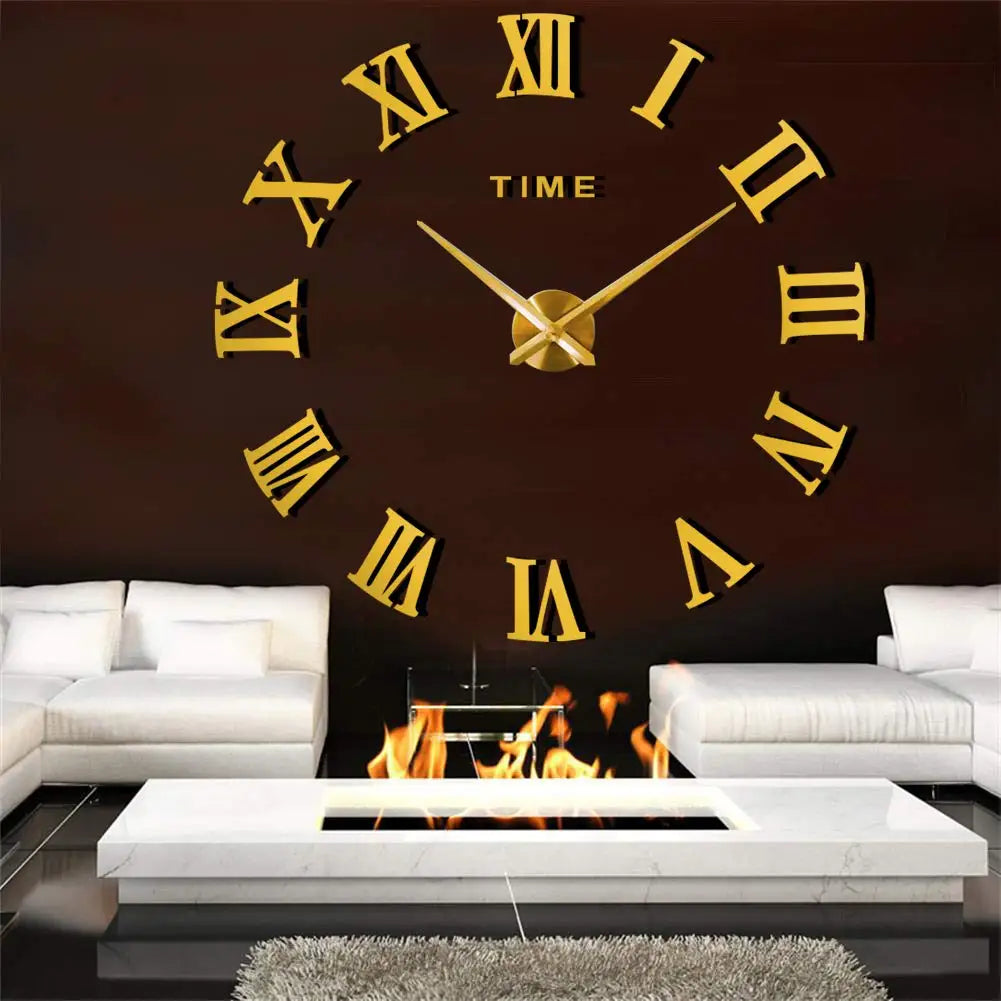 3D Luminous Wall Clock – Modern DIY Digital Design for Living Room