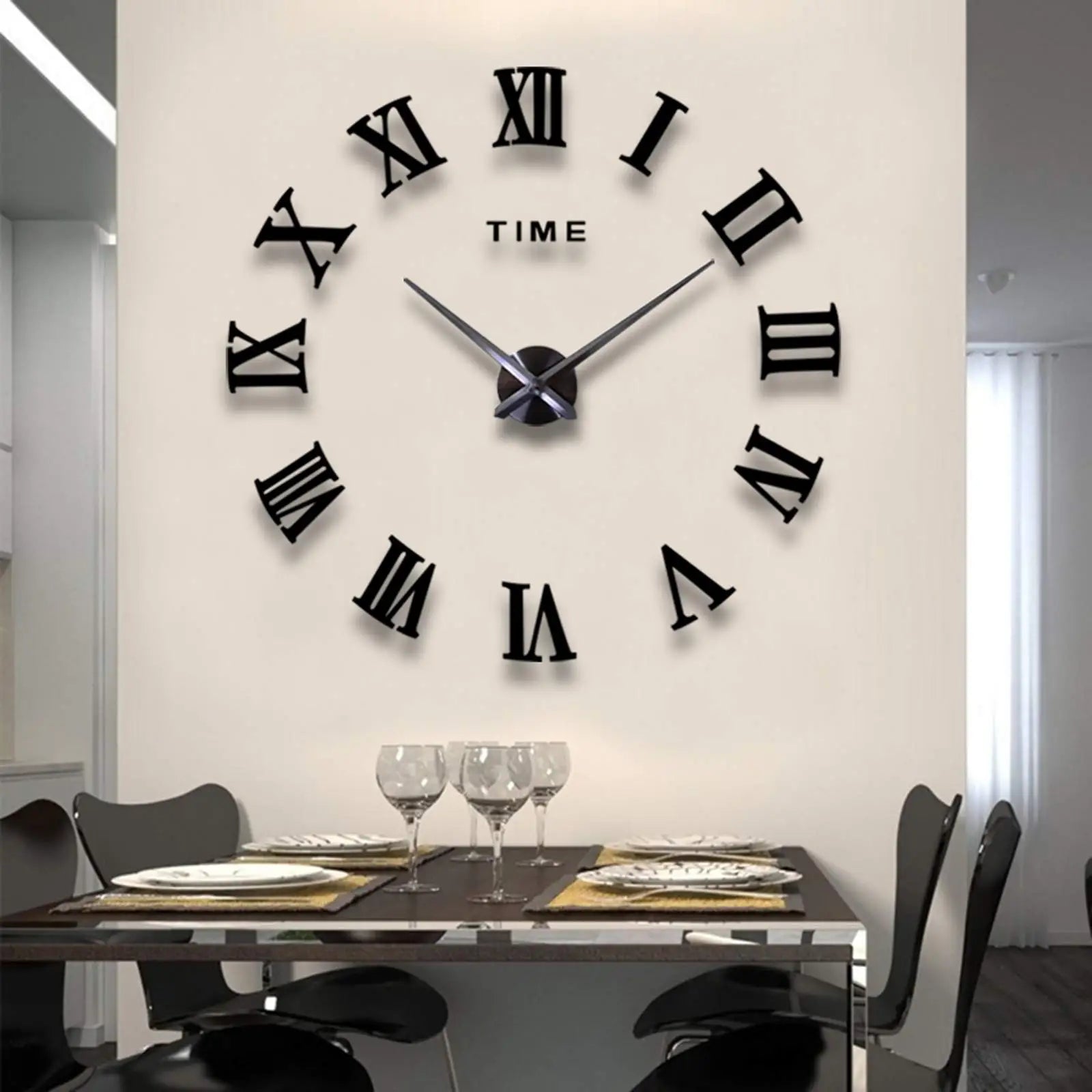 3D Luminous Wall Clock – Modern DIY Digital Design for Living Room