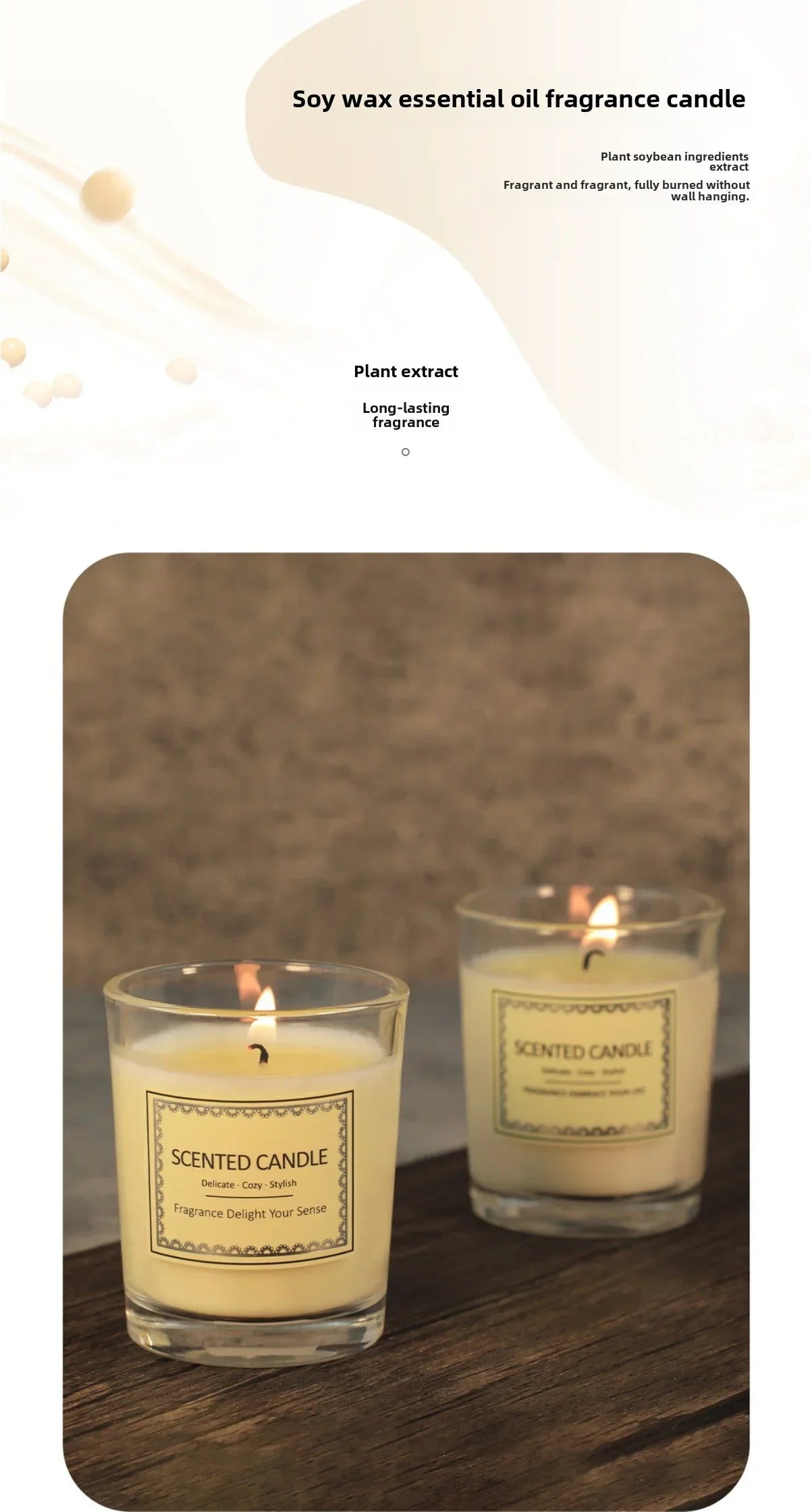 Smokeless Aromatherapy Candle – Fragrant Atmosphere Gift