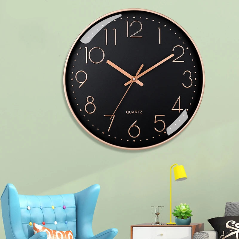 8-Inch Mute Digital Wall Clock – Simple Quartz Home Decor