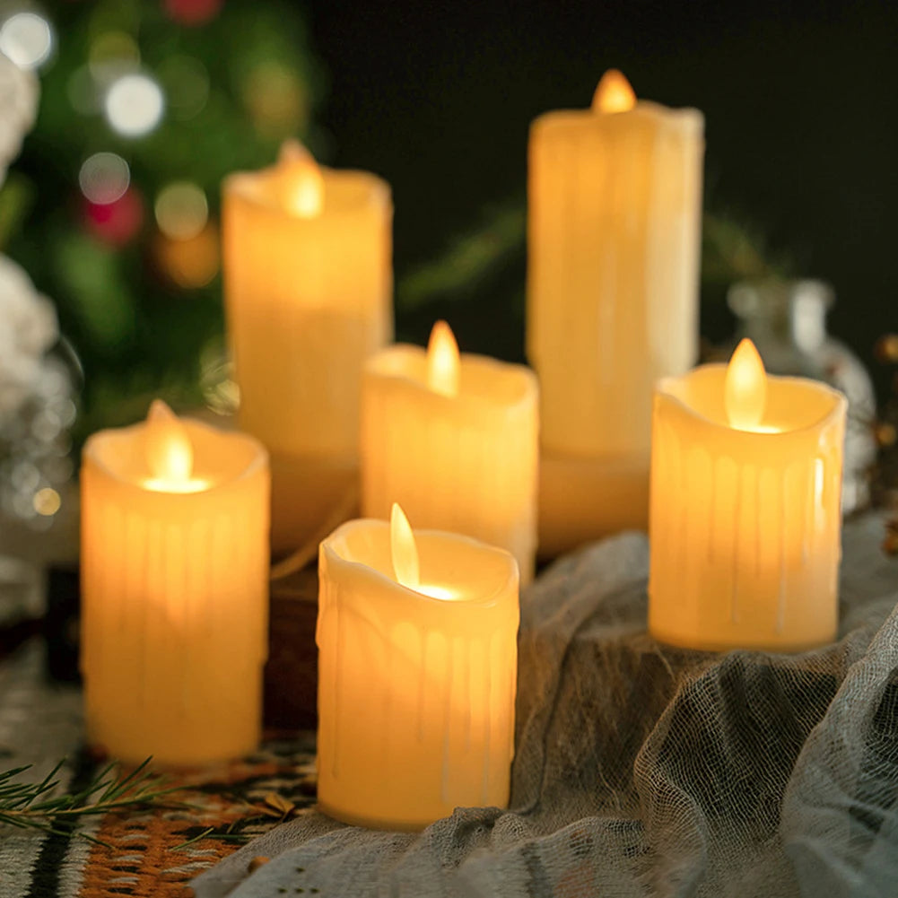 Flameless Teardrop LED Tealight Candles – Halloween Decor