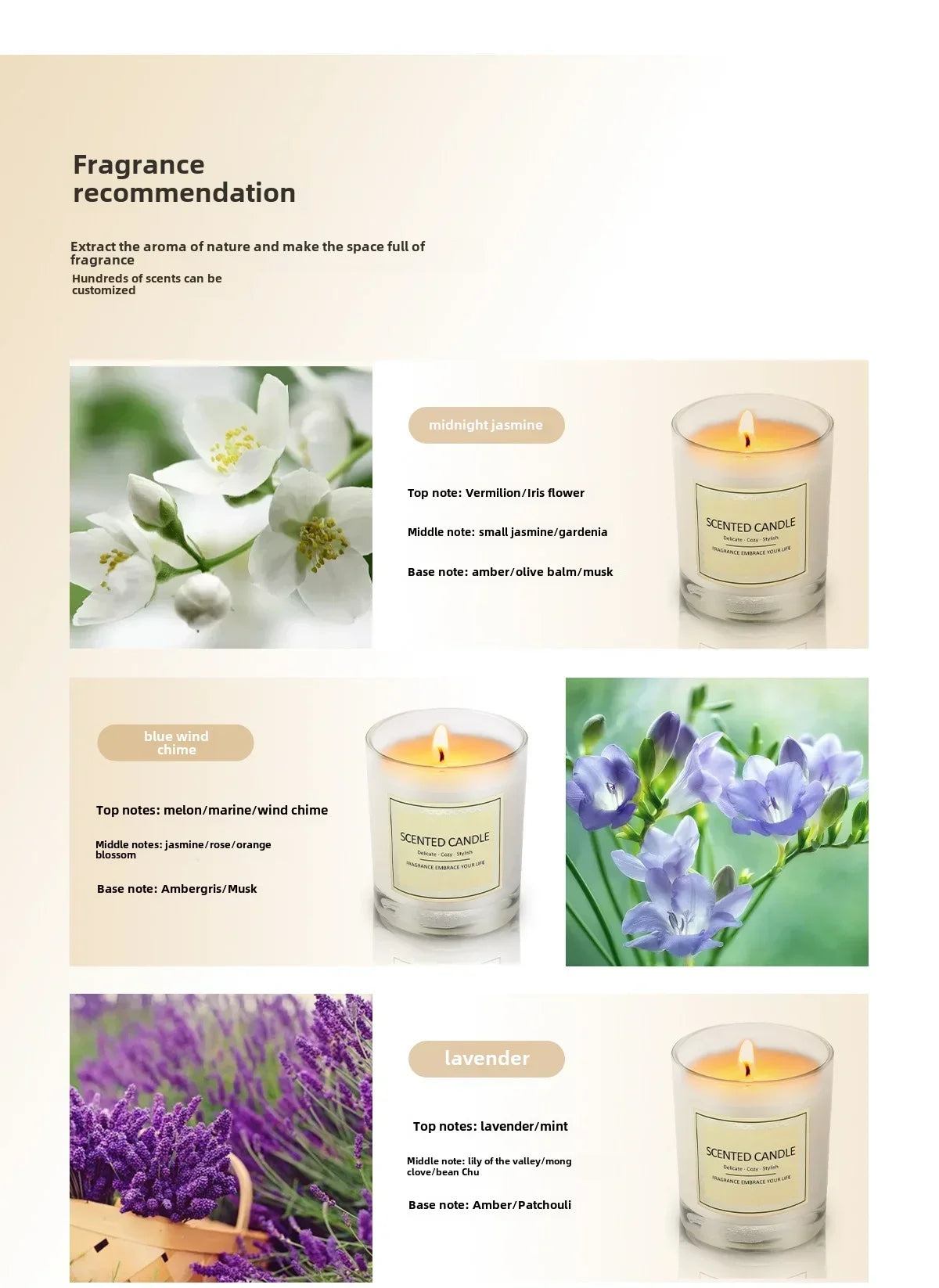 Smokeless Aromatherapy Candle – Fragrant Atmosphere Gift