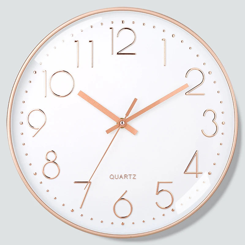 8-Inch Mute Digital Wall Clock – Simple Quartz Home Decor