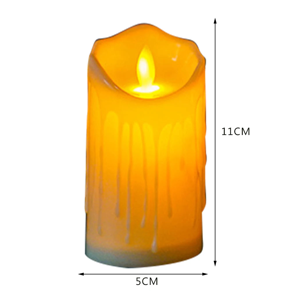 Flameless Teardrop LED Tealight Candles – Halloween Decor