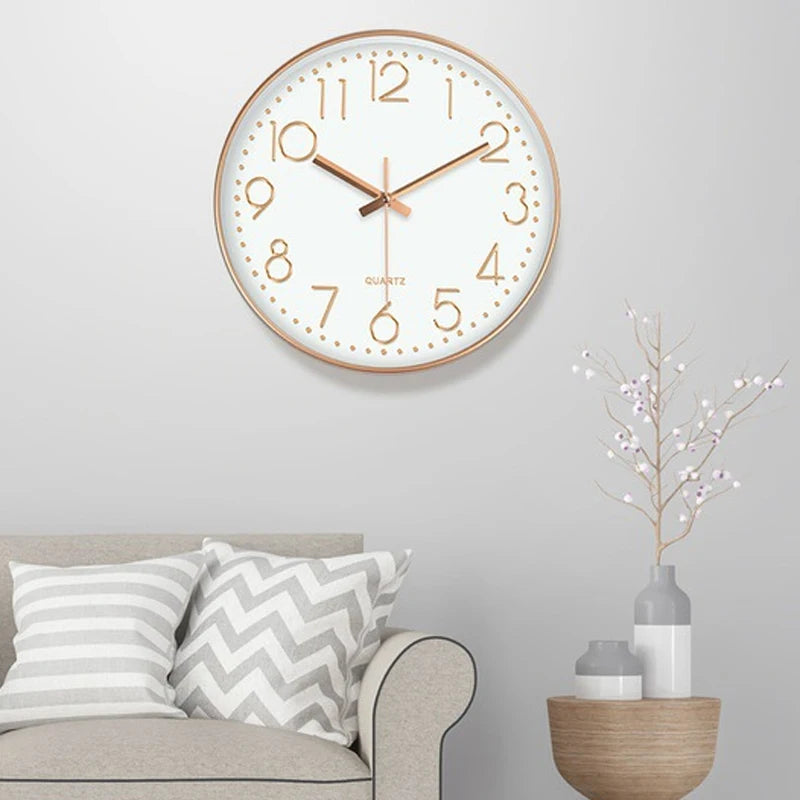 8-Inch Mute Digital Wall Clock – Simple Quartz Home Decor