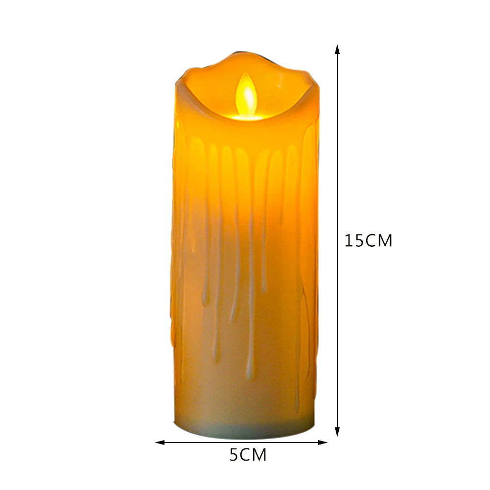 Flameless Teardrop LED Tealight Candles – Halloween Decor