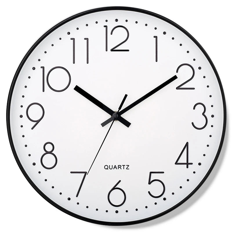 8-Inch Mute Digital Wall Clock – Simple Quartz Home Decor