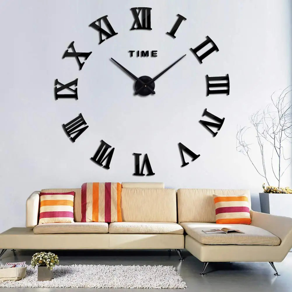 3D Luminous Wall Clock – Modern DIY Digital Design for Living Room